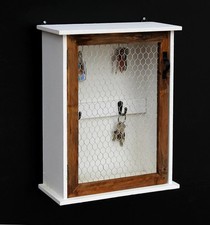 Schlüsselkasten Holz Weiß