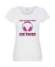 Kann dich nicht hören | Gamer | Zocker | Gaming Damen Shirt Weiß