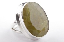 Aventurin Ring 925 Sterling Silber silver Gr 48 15,3mm Top! #