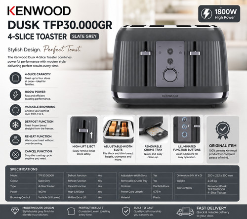 Kenwood dusk tfp30 000gr - kenwood, tfp30.000gr