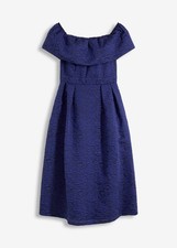 Carmen-Kleid aus glänzendem