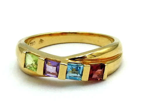 Stern ring multicolor - h.,