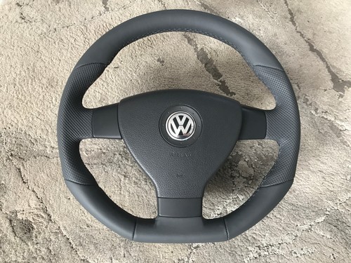 Grau lederlenkrad gti r32 - grau,