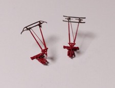 Roco 85285 85287 H0 Set Ersatz Pantographen Einholm Stromabnehmer Silber Mehrsys