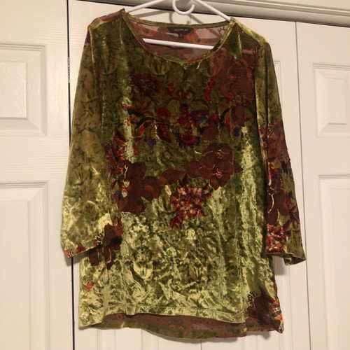 Multiples velvet burnout top - multiples,