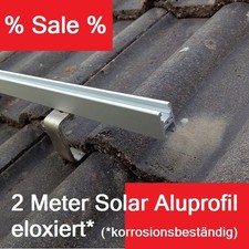 2m Alu PV Solarprofil 32x18 mm
