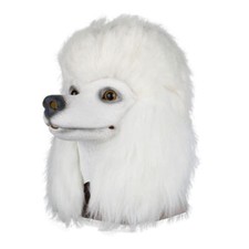 Cosplay Weiß Pudel Kopf Hund