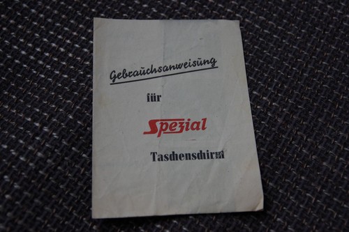 Gdr operating instructions - operating,