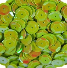 Pailletten Grün, irisierend gewölbt 8 mm, 17g, basteln, nähen Styropor Deko PF33