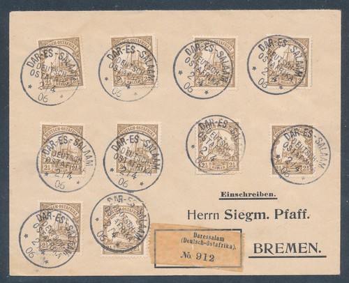 Deutsch ostafrika brief - deutsch-ostafrika,, r-brief