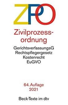 Zivilprozessordnung mit - zivilprozessordnung:,