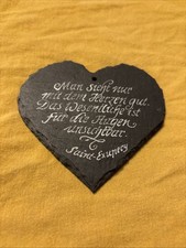 Schiefer Platten Herz Man Sieht Nur Mit Dem Herzen Gut Deko Wandschmuck Geschenk