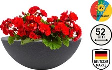 XXL Pflanzschale Anthrazit Ø 52cm Höhe ca. 20 cm - Pflanzkübel Pflanztopf