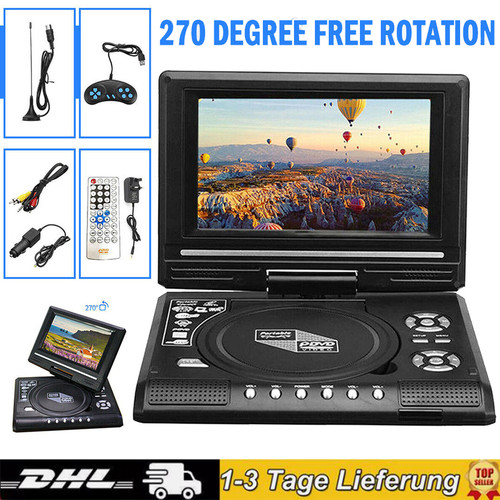 Zoll fhd tragbarer dvd - 7,8,