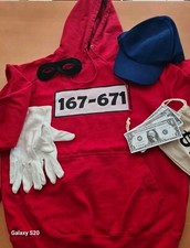 Hoodie Panzerknacker Kostüm Set Karneval Fasching Herren Gr M/L