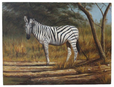 Bild Ölgemälde Zebra Safari