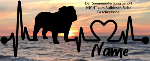 Aufkleber hund englische - aufkleber,