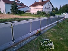 Balkongeländer edelstahl vsg - edelstahl,