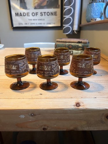 Vintage braunglas cognac - vintage,