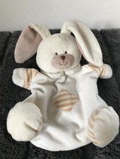 PUSBLU SCHMUSETUCH HASE HÄSCHEN HANDPUPPE RASSELKOPF Perfekter Zustand