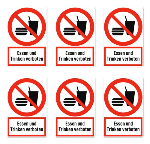 Essen und trinken verboten - verboten,