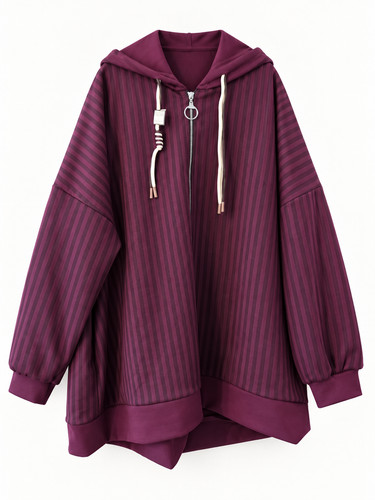 Damen oversize zipfeljacke - damen,