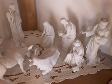 Krippe Rosenthal aus weißem Porzellanbisquit, 11 Teile, ca. 30 Jahre alt 