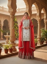 Indisch Bollywood Anarkali Salwar Kameez Pakistaner Designer-Kleid Party Lang