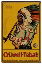 Vintage Metallplatte CRÜWELL