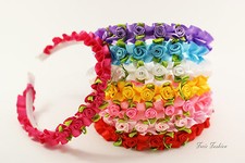 Haarreif Haarreifen Haarschmuck Kopfschmuck Blume Blüte Rose Kinder Mädchen K207