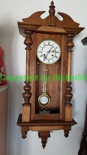 Heinrich Kielmann Regulator Wanduhr Pendeluhr Holzornamente Uhrwerk antik alte