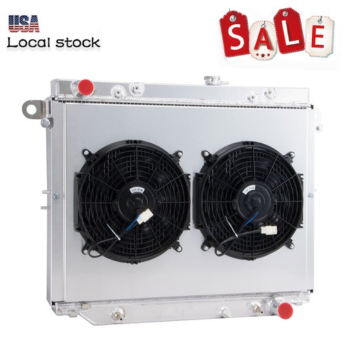 Row radiator shroud fan - radiator,