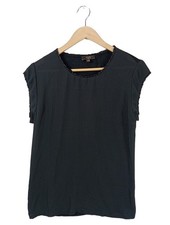 1.2.3 PARIS Kurzarm-Bluse Damen Bluse Gr. DE 34 schwarz Casual-Look