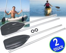 2x Paddel Alu Ruder Steckpaddel Stechpaddel Set für Schlauchboot Kajak SUP Boot