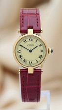 Cartier Vendome Tank Vermeil Quarz 590004 Original Papiere + Box