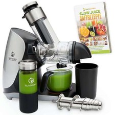 GREEN-PRESS MAX EDELSTAHL Entsafter Slow Juicer mit Edelstahl-Schnecke | BPA-fre