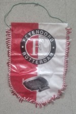 FEYENOORD ROTTERDAM Wimpel STADION rot-weiß, 23,5 x 35 cm, in Folie, ohne Stange