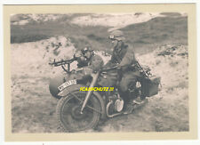 2.WK Sammlerkarte Nr. 15 WH BMW R12 m.MG Schützen Bretagne Atlantikstrand 1940