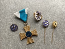 Bayerischer Kriegerbund Kriegerverein Anstecknadeln Orden 50 Jahre