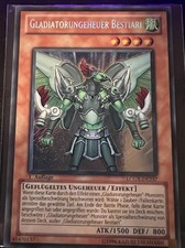 Yugioh Karte Gladiatorungeheuer BestiariLCGX-DE2371.Auflage 1996