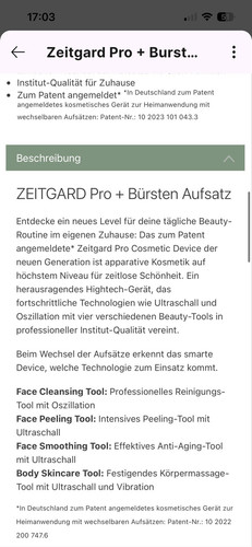 Zeitgard pro elektrische - lr,