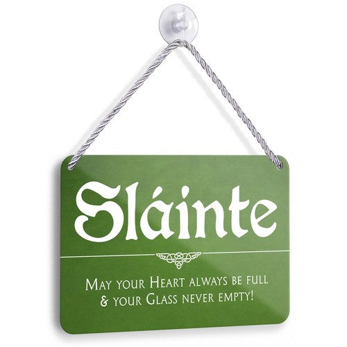 Blechschild sláinte irisch - slÁinte,