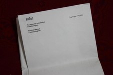 Orginal Funktionsplan  BRAUN PS 450