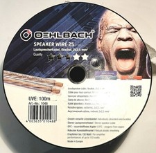 Oehlbach Lautsprecherkabel OFC  Speaker Wire 25 2x2,50mm² Type 1048 Schwarz