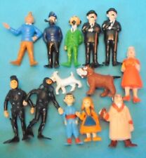 TINTIN Tim und Struppi : Serie KOMPLETT 13 Figuren BELVISION 1973 Werbung