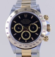 Rolex Uhr Daytona Stahl Black Tritium Invert 6 Dial Zenith Cosmograph Klassiker