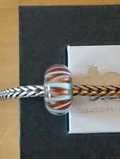 Original Trollbeads, hellblau, braun, "Aquarium", retired