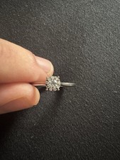 Verlobungsring Weißgold 585