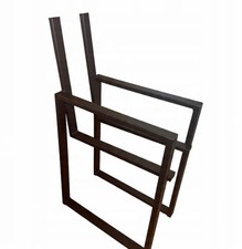 Bankbeine Bankgestell Gartenbank Parkbank Bankfüße Stahl Schwarz 2 Stück