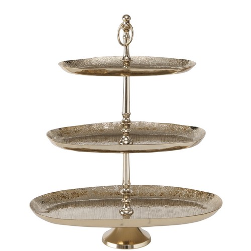 Etagere hoch gold oval - hoch,